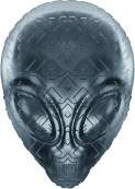 Head of an alien as Logo